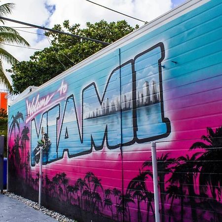 Cozy & Colorful Miami Art Canvas W/Hottub & Murals Eksteriør bilde