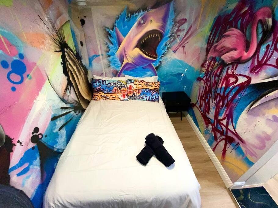 Cozy & Colorful Miami Art Canvas W/Hottub & Murals Eksteriør bilde